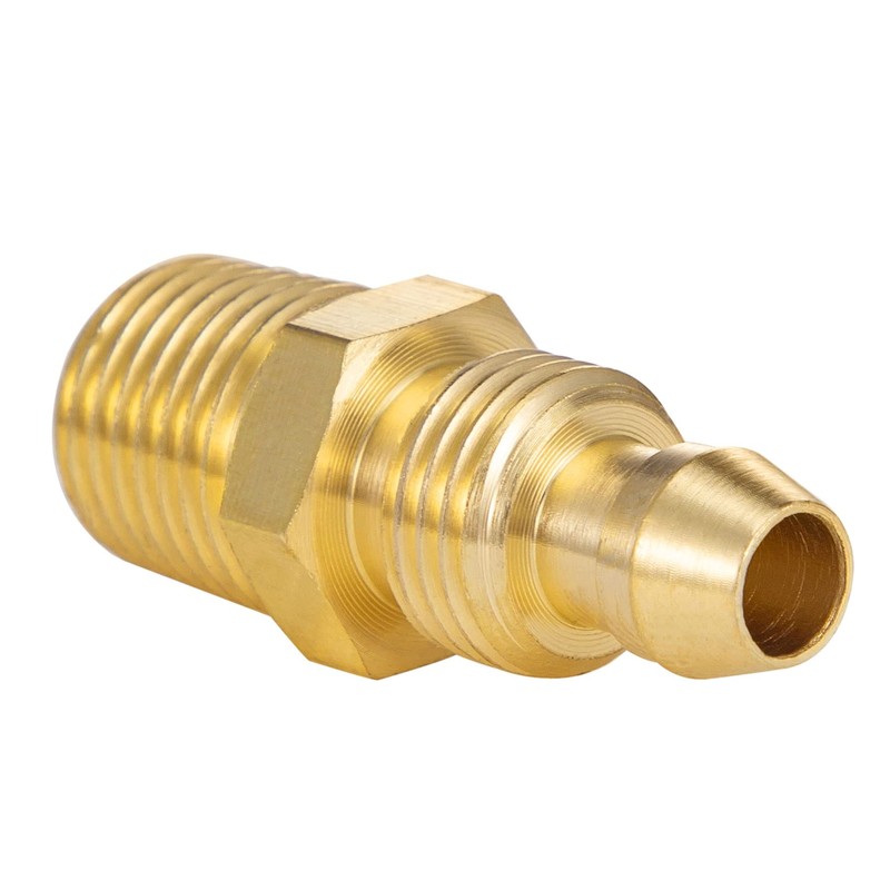 Breezliy Premium Solid Brass 2PCS Reusable Replacement Fitting For 1/4-Inch
