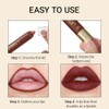 Erinde Lápiz Labial Mate Para Mujer, Lápiz Labial que no