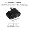 YFFSFDC USB Hub, 3 Ports, USB3.0+USB2.0 Combo Hub, Bus-Powered, Rotatable