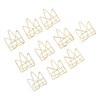100PCS Metal Crown Paper Clips Multifunctional Rustproof Electroplating Process Prevent