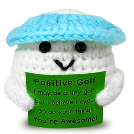 Zelaxeyi Fun Crochet Mini Golf Gifts for Golf Lovers, Birthday Gifts for Men Women Golfers Emotional Support Crochet