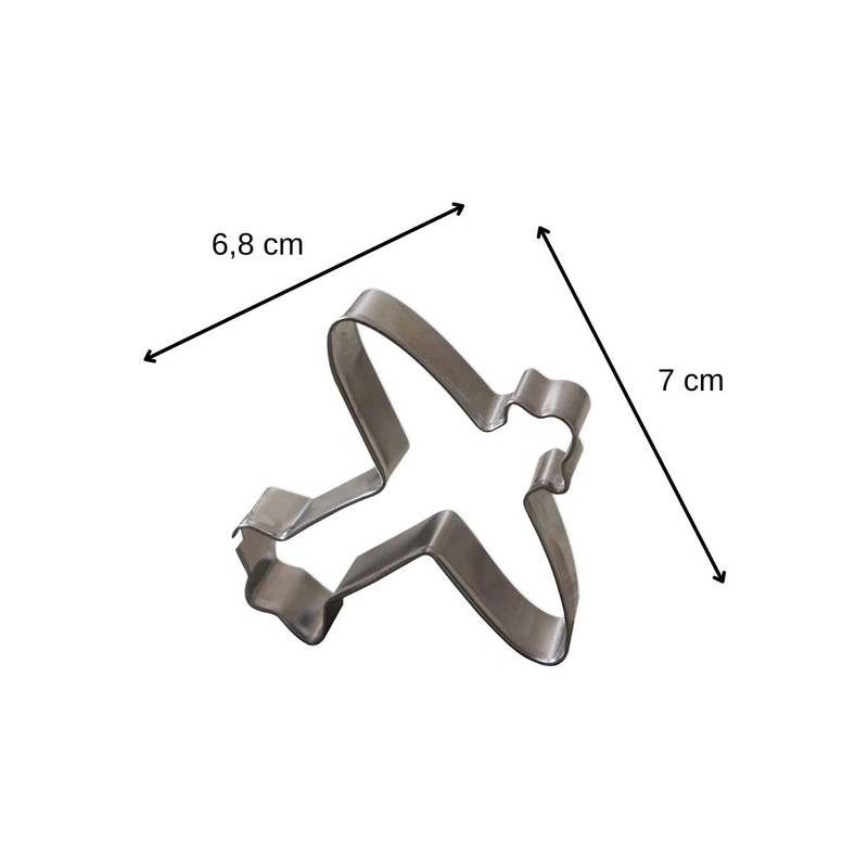 Zenker 44862 Airplane Cookie Cutter Stainless Steel
