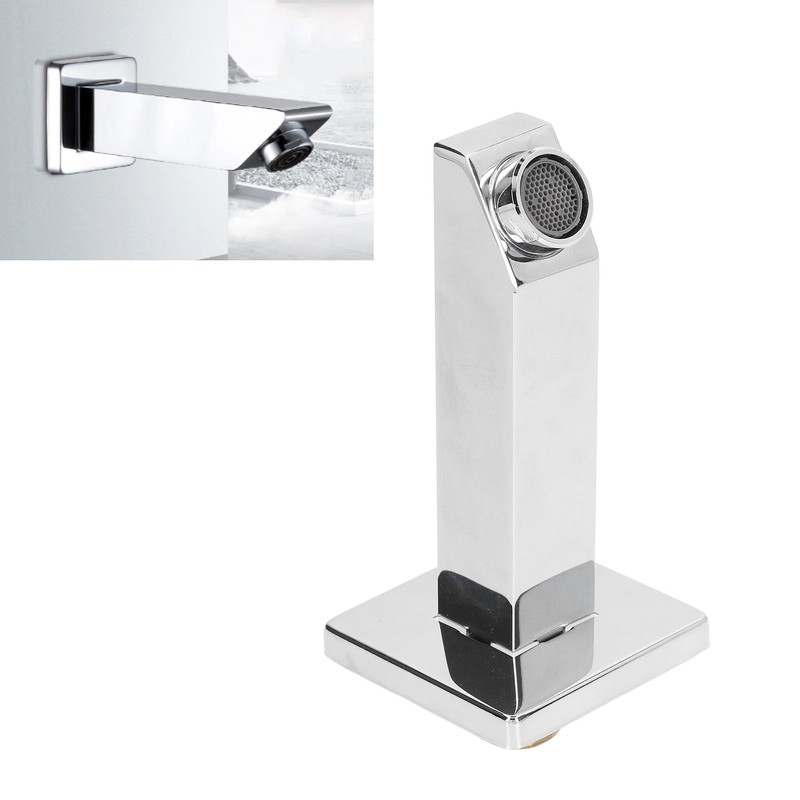 Tub Spout Brass G1/2 Connector Rectangle Wall Mounted Bathtub Faucet