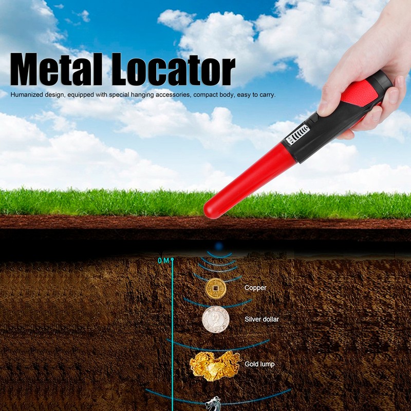 Metal Detecting Pinpointer Detector High Sensitivity 360‑Degree Handheld Metal Locating