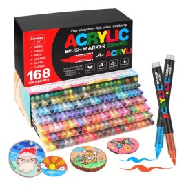 Rotuladores Acrílicos De 168 Colores