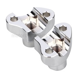 Unbranded 1.7" Chrome Handlebar Risers Bottom For Harley Softail Slim FLS Sportster XL883