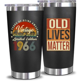 Funny 60th Birthday Gifts for Men,60th Birthday Gifts for Men,Mens 60th Birthday Gift Ideas,Mens 60th Birthday Gift Ideas,1966 Birthday Gifts for Dad Husband Friend Grandpa-20 Oz Vintage 1966 Tumbler