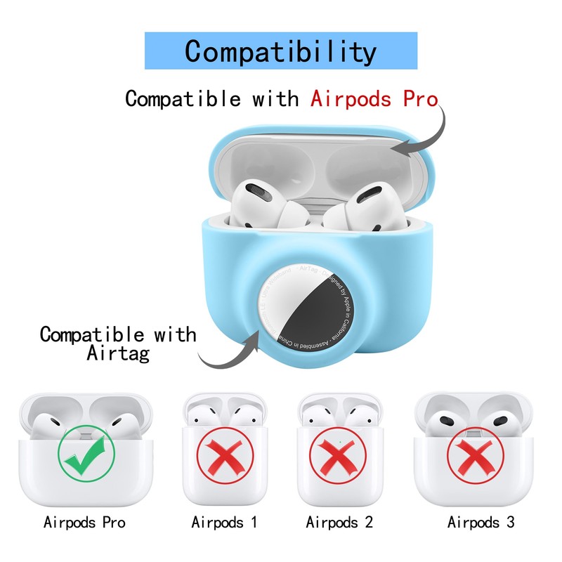 2 in 1 Protective Skin Case Compatible for Airpods Pro