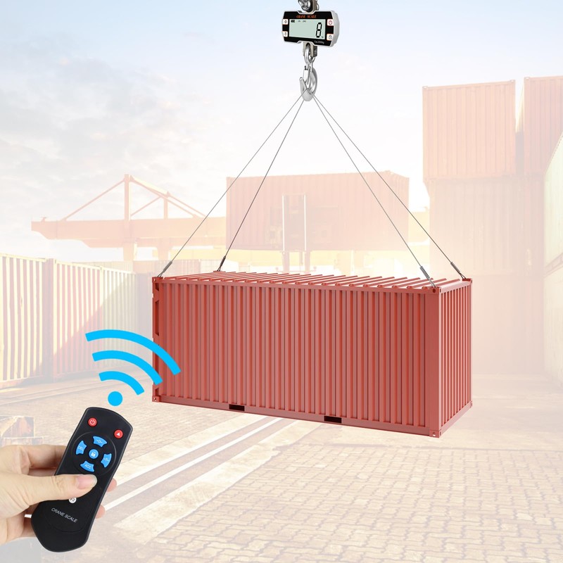 Hyindoor 2000kg 4400lb Crane Scale, 2 Ton Digital Hanging Scale