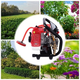 26CC 2 Stroke Portable High Pressure Sprayer 0.9HP Gasoline Engine 650ML High Pressure Spraying Machine for Cleaning Vehicles and Agricultural Equipment