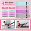 EDECOR 4 Pack Bandas de Resistencia, Bandas Elásticas Fitness, Ligas