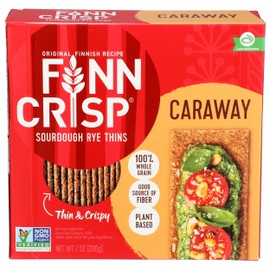 FINN CRISPS Dark Caraway Crispbread, 7 OZ