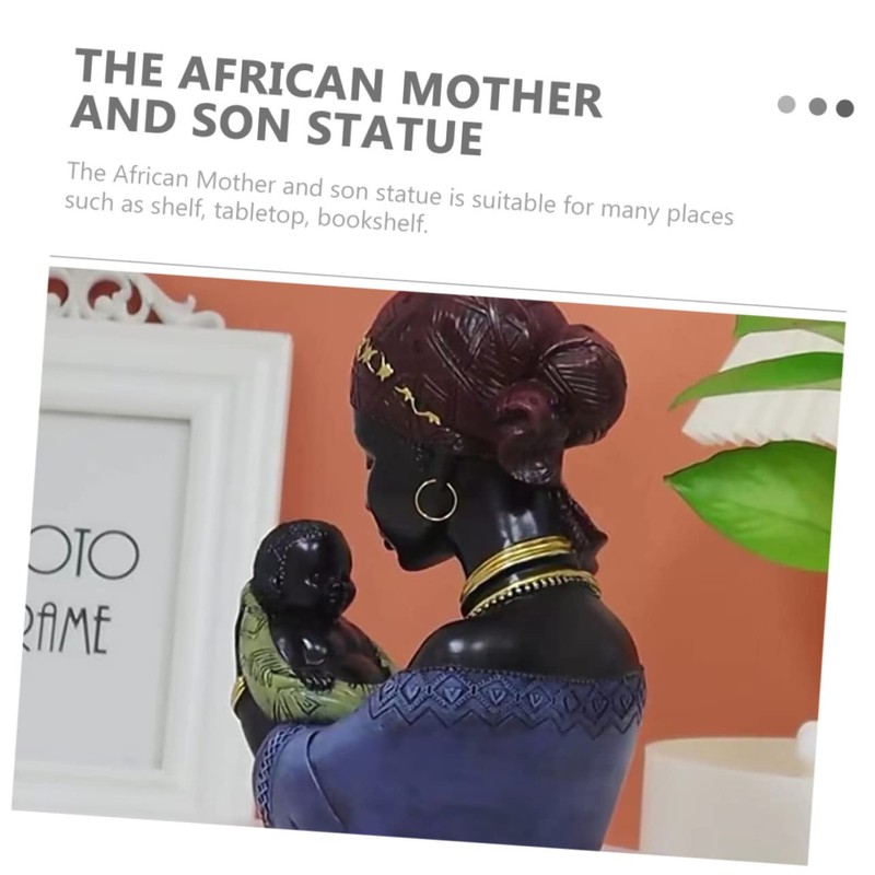 Artibetter Black Ornaments Black Figurines Desk Decor Resin Crafts Lady