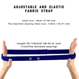 Heart Rate Monitor Chest Strap Replacement for Polar H10 Polar H9 Polar H7, Adjustable HRM Soft Replacement Chest Strap Compatible with Polar Heart Rate Sensor(Blue)