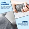 Streak Free Miracle Cleaning Cloth Silver Microfiber Cloths Lint Free