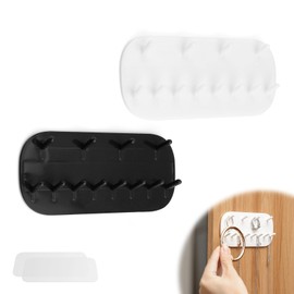 SRJQXH 2 pieces jewellery stand, jewellery holder wall, chain storage, multi-layer storage, hooks for wall mounting, suitable for wardrobes, doors, walls, dressing tables