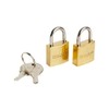Korjo Luggage Duo Locks, Includes 2 20mm Brass Travel Locks