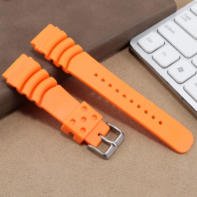 Seiko DAL0BP SKA293J2 SKA291J1 Replacement Watch Band Black / Green