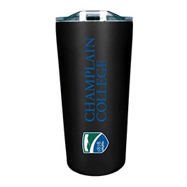 The Fanatic Group Champlain College Double Walled Soft Touch Tumbler, Design-1 - Black
