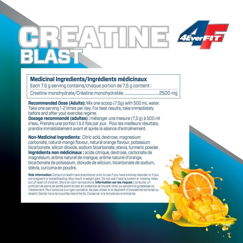 4EverFit Creatine Blast - Advanced Electrolyte Matrix - Citrus Mango