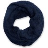styleBREAKER knit loop scarf with pattern mix, single-colour fine-knit snood,