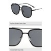 willochra Double Bridges Square Women Gradient Sunglasses Fashion Pilot Frame