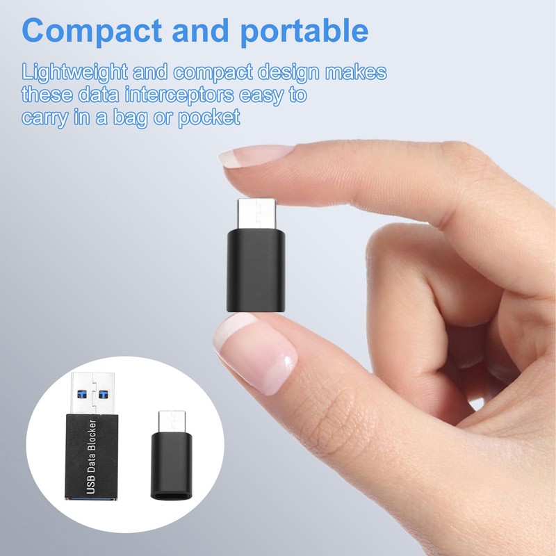 USB & USB-C Data Blocker Set (2 Pack) – Protect