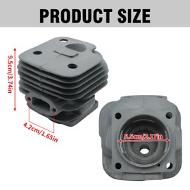 DUZFOREI 503 75 81 72 52mm Cylinder Piston w/Muffler Intake Gaskets Spark Plug Needle Bearing Kit, Replacement for Husqvarna 61 268 272 268K 268XP 272XP Chainsaw