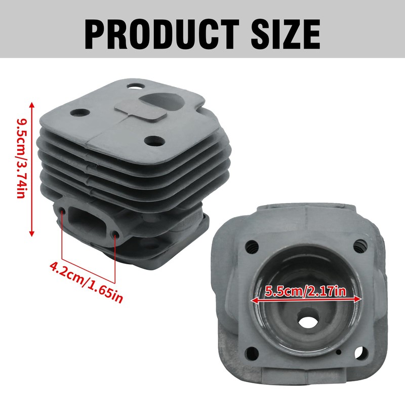 DUZFOREI 503 75 81 72 52mm Cylinder Piston w/Muffler Intake