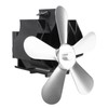 Pomya 5 Vane/Wing Heat Powered Stove Fan, Wall Mounted Fireplace
