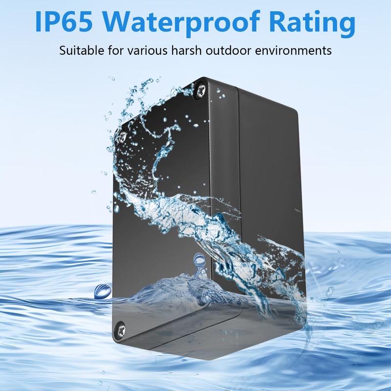 PIWOSGOL 4 Piece Junction Box Waterproof IP65, 100 x 68