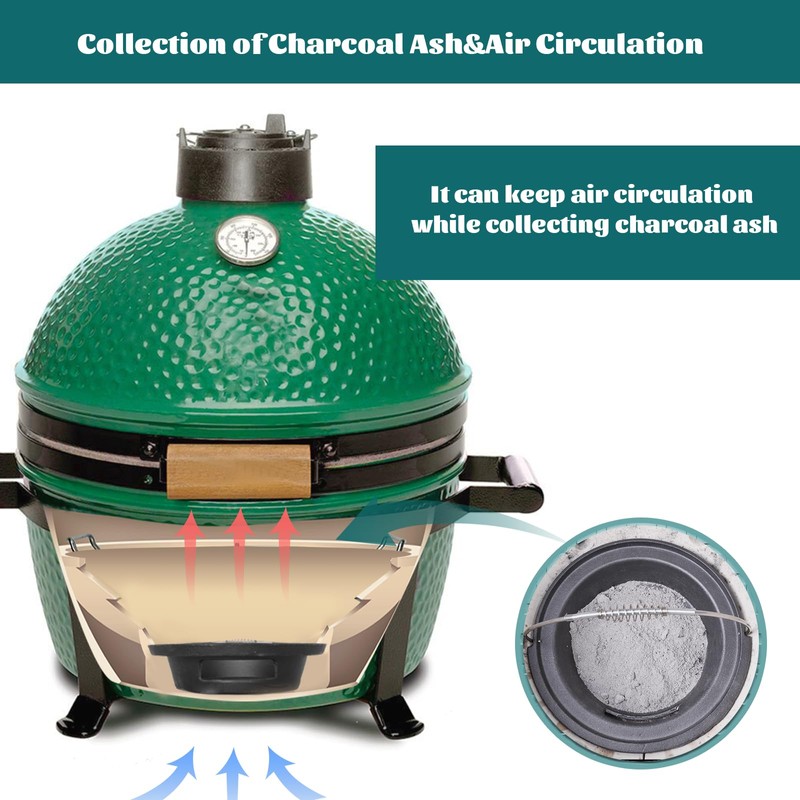 KAMaster New Cast Iron Ash Can with Handle Charcoal Ash
