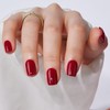 Findigit Press On Nails - Short Square Red False Stick