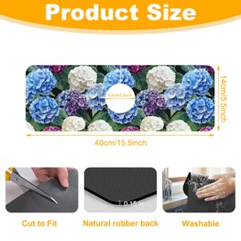 2 Pack Faucet Mat for Kitchen Sink Splash Guard Bathroom 15.5"X5.5"