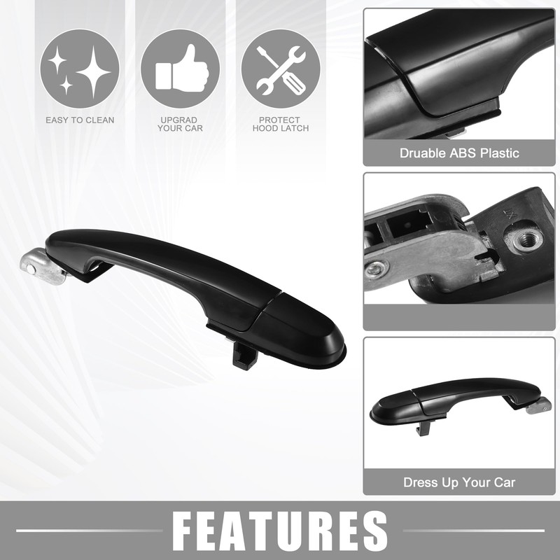 A ABSOPRO Rear Right Car Exterior Door Handles for Hyundai