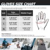 MCTi Leather Ski Gloves Men's Waterproof Touch Screen Long Gauntlet