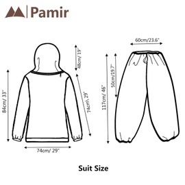 Mosquito Net Suit-Jacket Hood& Pants, Light-Weight& Breathable Mesh Clothing for Men& Women, Ideal for Fishing, Hiking. (Green)