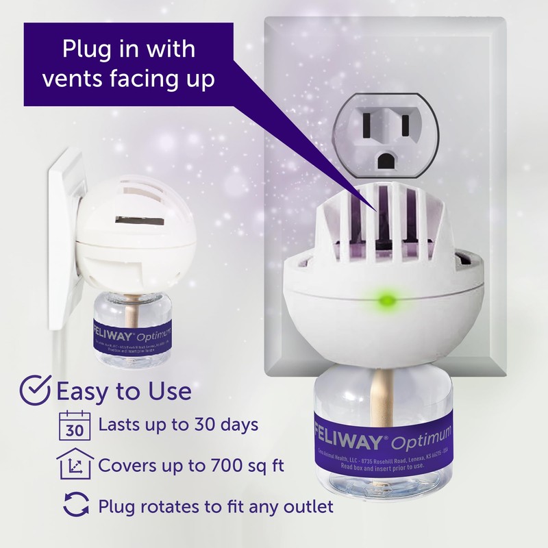 FELIWAY® Optimum 30 Day Cat Calming Plug In Pheromone Diffuser