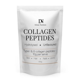 Premium Unflavoured Bovine Collagen Powder | Types 1 & 3 Hydrolysed Peptides | Lifestyle Grade | 40 Servings for Hair, Skin, Nails, Joints & Gut Health | 400g