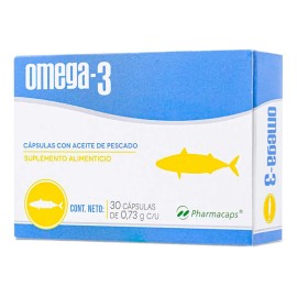 Omega-3 Con Aceite De Pescado C/30 Cápsulas Pharmacaps Sabor Sin Sabor