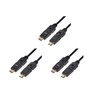 TPFNet 3 Pack 5 m HDMI Cable 2.0 Angled (Gold-Plated
