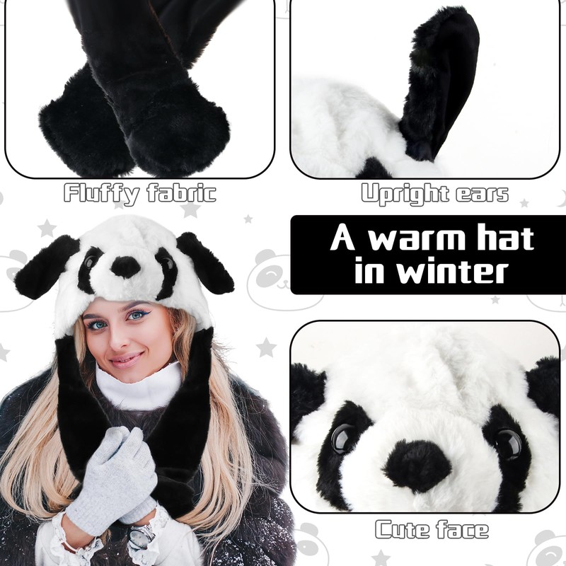 Jemmytu Rabbit Ears Hat, Rabbit Hat, Movable Ear Rabbit Hat,