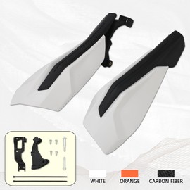 PowerMotor Motorcycle Handguards,Dirt Bike Hand Guards Universal ATV Pit Bikes Handle Protector for 50 65 85 125 150 250 300 350 450 500 SX SX-F EXC-F SIX DAYS XC XCF XC-W TPI(white)