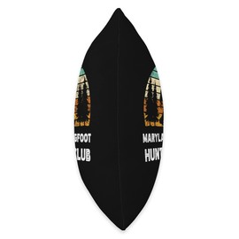 Maryland Bigfoot Bigfoot hunting club Maryland Bigfoot Hunting Club Sasquatch Fan Throw Pillow, 16x16, Multicolor