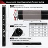 Toriexon Garage Door Spring 0.207 x 2” x 24” (Pair),