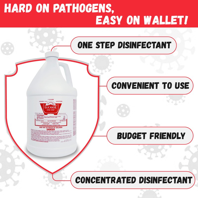 Lucasol ONE Step Hospital Grade Disinfectant (Gallon)