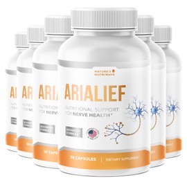 Natures NutriWave Arialief ?C Natural Supplement for Overall Wellness and Comfort ?C Made in USA, Non-GMO, Easy to Take, 30 Capsules, 6 Month Supply