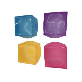 4 Pack Stress Cube Fidget Toys Large Size Squishy Stress Balls for Adults Kids, Sensory Calming Toys Slow Rising for Relaxation, Squishies Anxiety Stress Relief Toy with Thick Substance