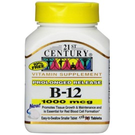21st Century B-12 1000Mcg Prolonged Release Tablets 110 Count (5 Pack)