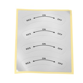 4 x Motorcycle Throttle Body Stickers 50x11mm Compatible with VESPA V50 GT GL PX
